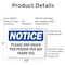 Signmission Please One Snack Per Person Per Day Thank You, 10 in W x Rectangle, Plastic OS-2PACK-NS-P-710-L-17541 - alternate 2